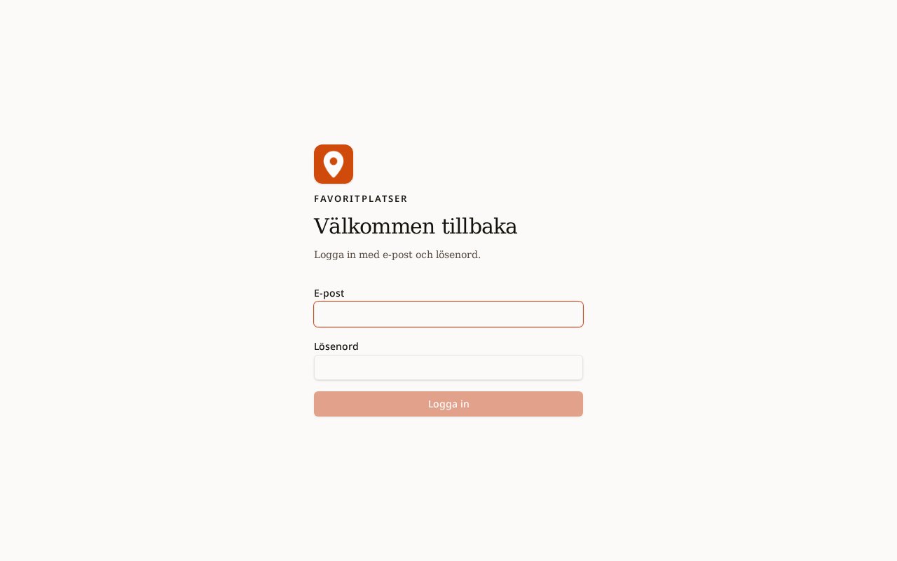 Favoritplatser